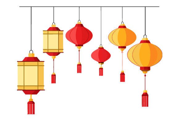 Lanterns Over Blank Graphics