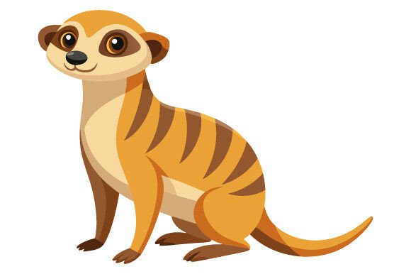 Meerkat Whole Body Vector Design