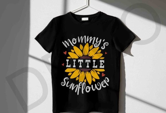 Mommy’s Little Sunflower Graphics for T-Shirt Designs